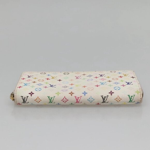 LOUIS VUITTON Monogram Multicolor Zippy Wallet Wallet White M60241 Auth 142356 - Picture 7 of 16